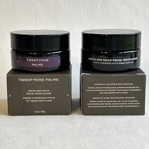 Lot of TWO TwentyNine 29 Palms Facial Moisturizer Santa Ana Salve 1.4 oz Each